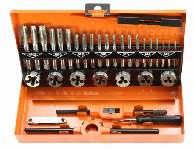 GWINTOWNIKI I NARZYNKI KPL.32SZT M3-M12 RICHMANN-35327