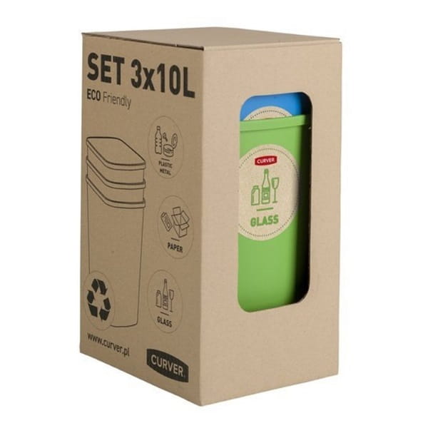 ZESTAW KOSZY DO SEGREGOWANIA 3X10L ECO-29332