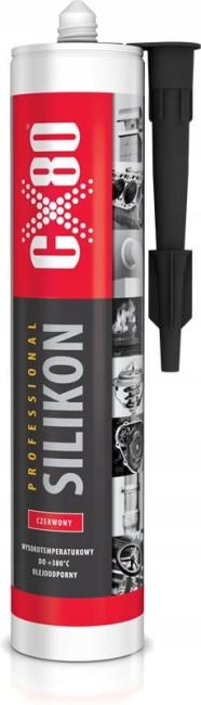 SILIKON WYSOKOTEMPERATUROWY 310ML CZERWONY-35377