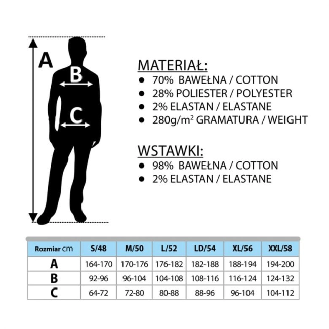 SPODNIE ROBOCZE JEANS DENIM  rozm.XXL/58-28495