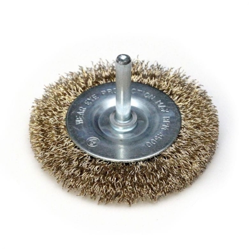 SZCZOTKA TARCZOWA 100MM Z TRZPIENIEM F31-100 DEDRA-22027