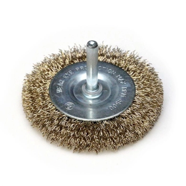 SZCZOTKA TARCZOWA 100MM Z TRZPIENIEM F31-100 DEDRA-22027