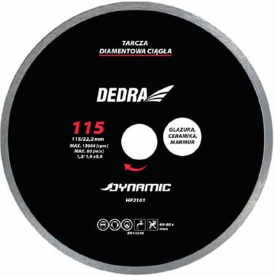 TARCZA DIAMENT.PEŁNA 180 25,4 DEDRA DYNAMIC-13810