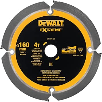 PIŁA TARCZOWA 160MM 20X 4ZĘBY DEWALT FIBER CEMENT-24353