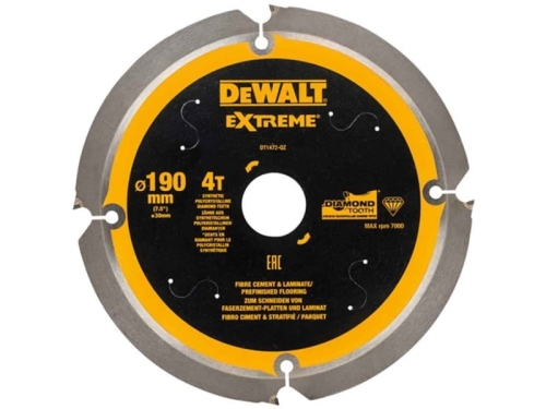 PIŁA TARCZOWA 190MM 30X 4ZĘBY DEWALT FIBER CEMENT-25779