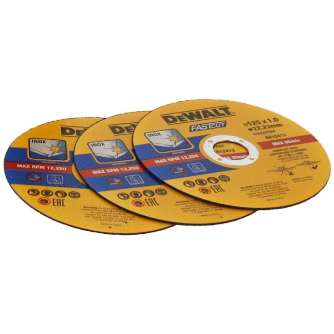TARCZA 125X1,0X22-M41 METAL INOX DEWALT OP=100SZT.-36300