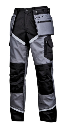 SPODNIE ROBOCZE CZARNO-SZARE ODBLASK rozm.3XL-44905