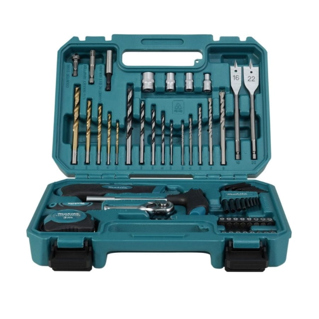 ZESTAW BITÓW I WIERTEŁ 60SZT.MAKITA E-15095-45017