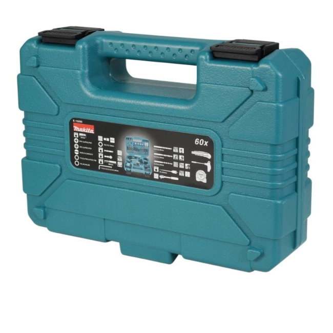 ZESTAW BITÓW I WIERTEŁ 60SZT.MAKITA E-15095-45019