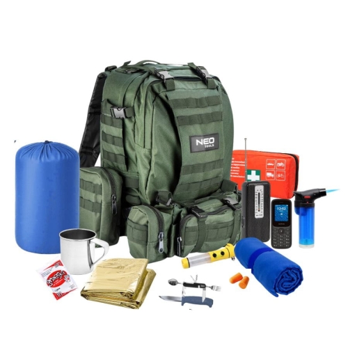 Plecak przetrwania z wyposażeniem