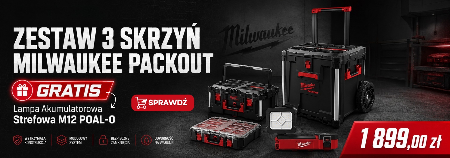 Zestaw 3 Skrzyń Milwaukee Packout